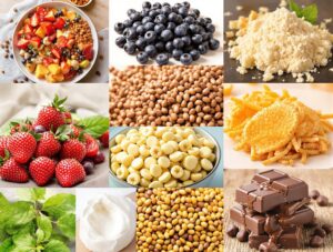 Voedingsmiddelen rijk aan tryptofaan: kalkoen, noten, vis, zuivel, eieren en pure chocolade